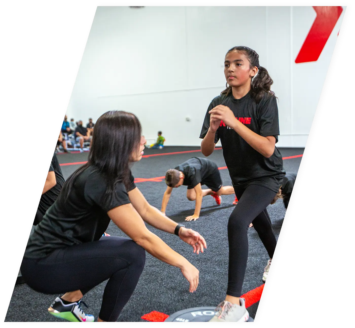 Girl doing exercises