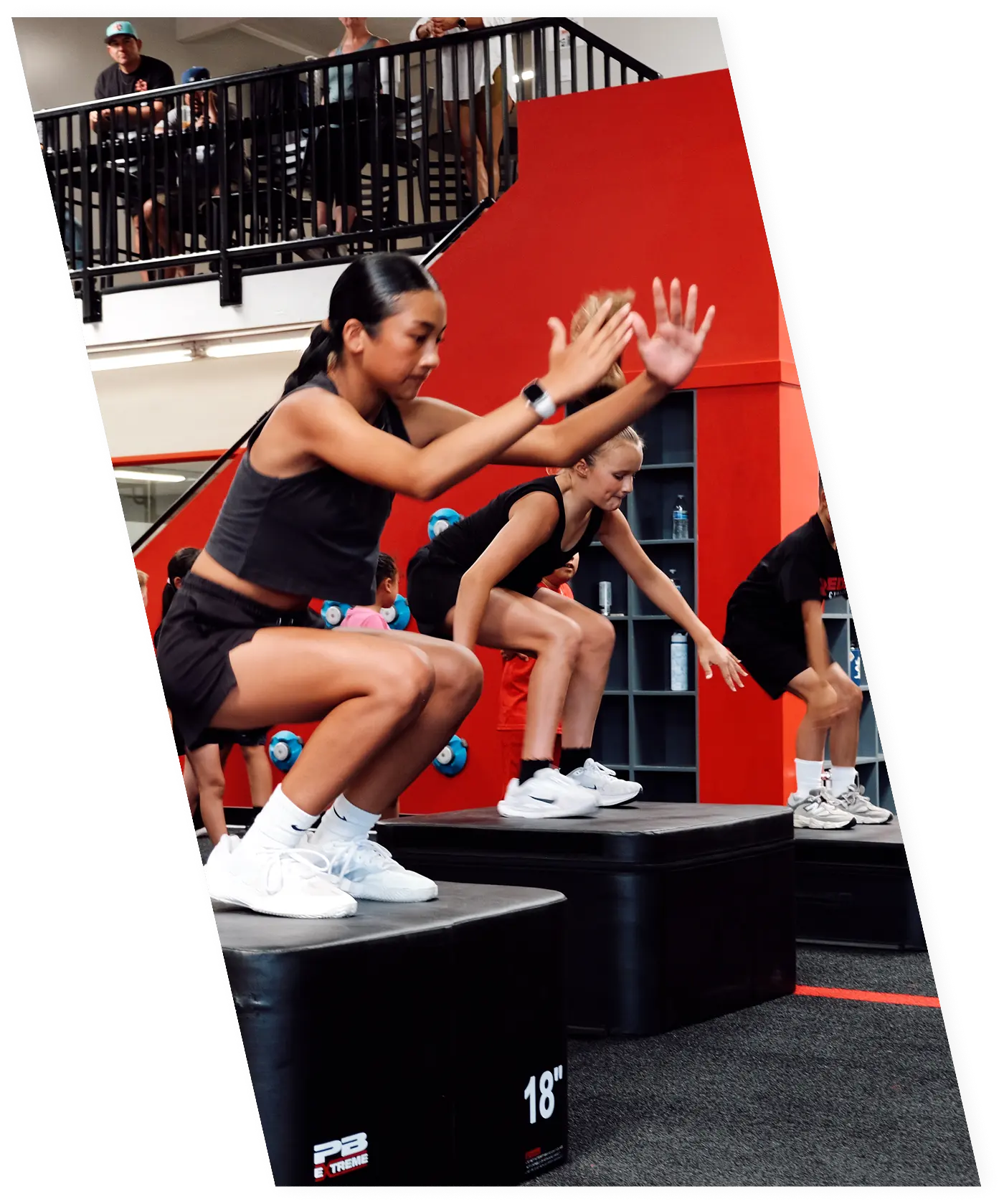 Girls Box Jumping